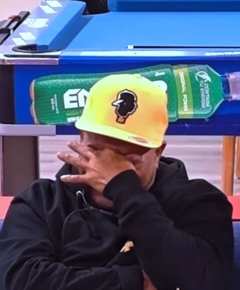 Luis Polonia llorando